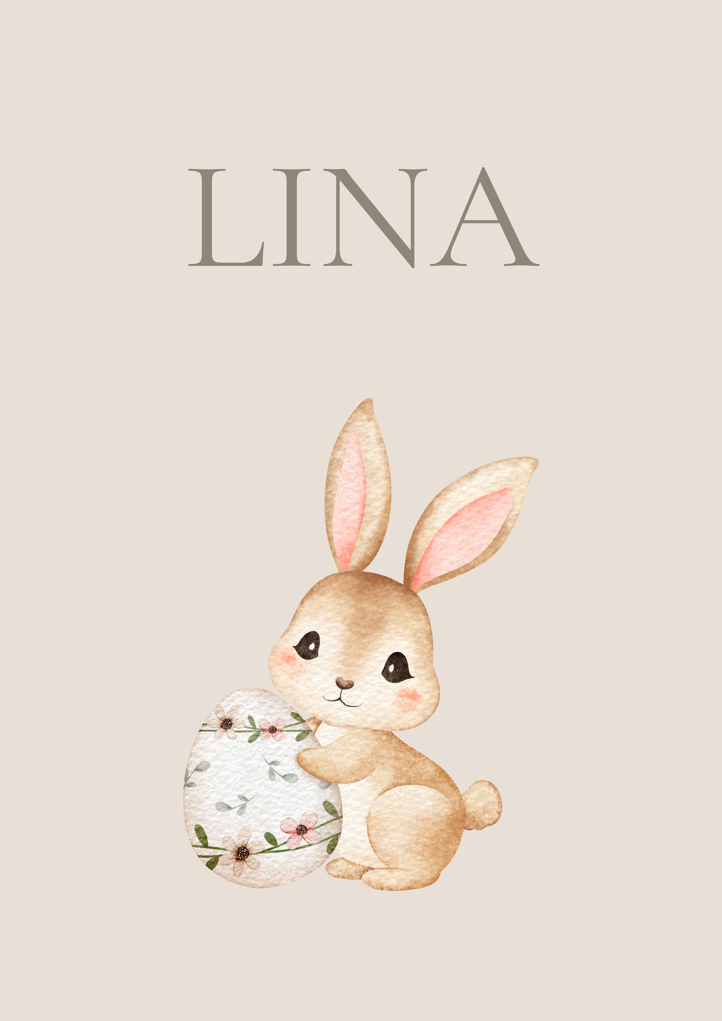 Affiche personnalisée bébé/enfant – Collection Pâques 🐣